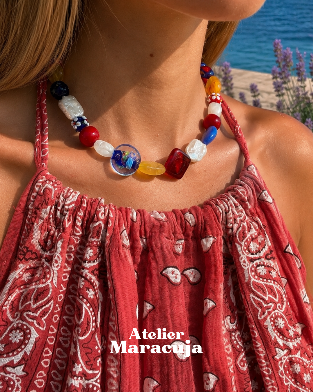 Collier Mistral rouge