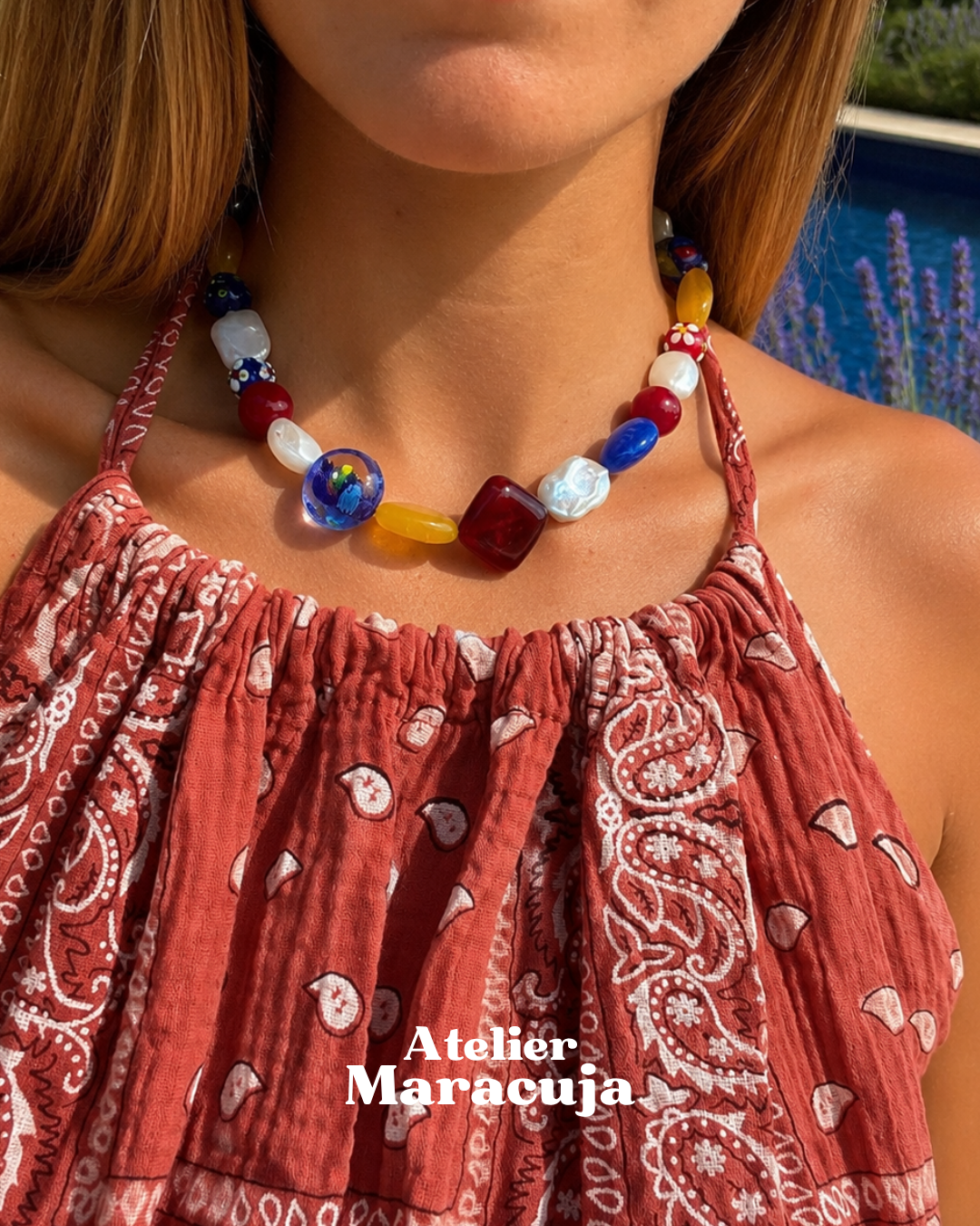 Collier Mistral rouge